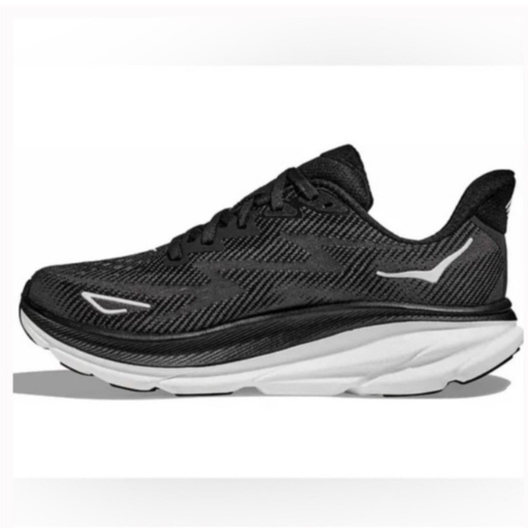 Hoka Clifton 9 Black Running Shoes - Picture 2 of 8